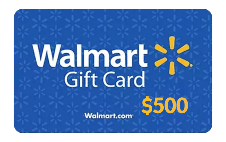 Walmart gift card $500