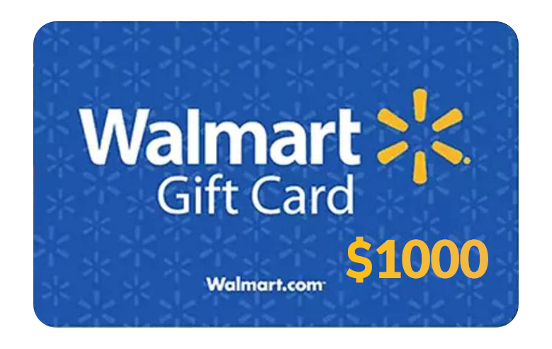 Walmart gift card $1000
