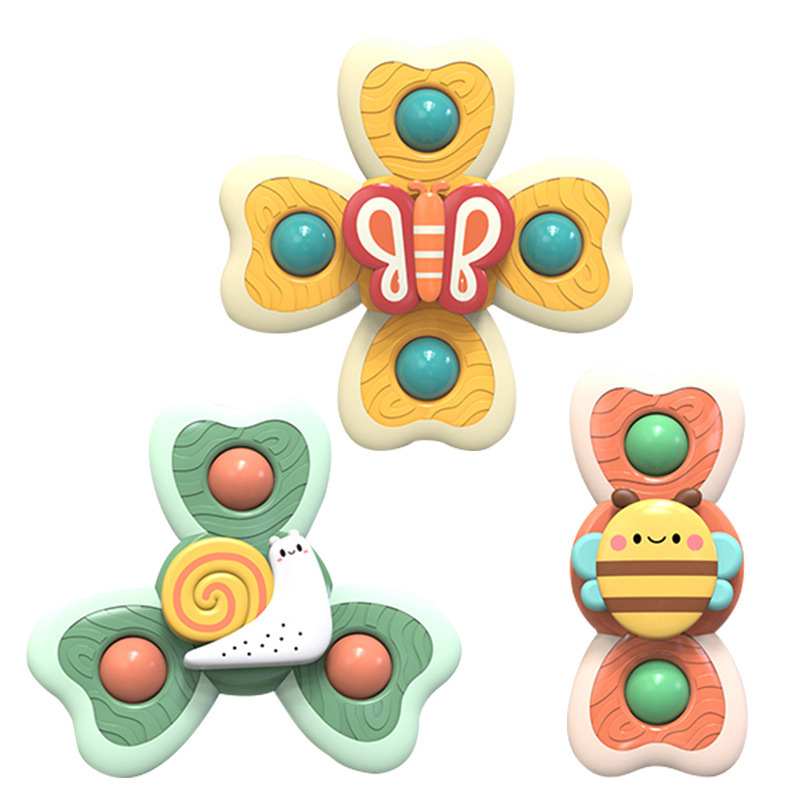 Bugs Spinner Baby Toy Kids Bath Toys Suction Cup Spinning Toy